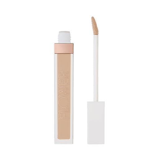 FLOWER Beauty Light Illusion Full Coverage Concealer | Hydrating, Weightless Formula Conceals, Corrects, Covers Dark Circles, Imperfections, Fine Lines and Fatigue | All-Day Wear – Sand (Pack of 3)-BrightBean Baby