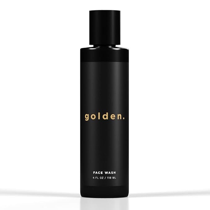 Golden Grooming Co. Men Face Wash with Aloe Vera & Vitamin E - Facial Cleanser for Men - Organic & Nature-Based - Ideal for Sensitive and Oily Skin - Rich Foaming Daily Cleanser - 4 oz.-BrightBean Baby