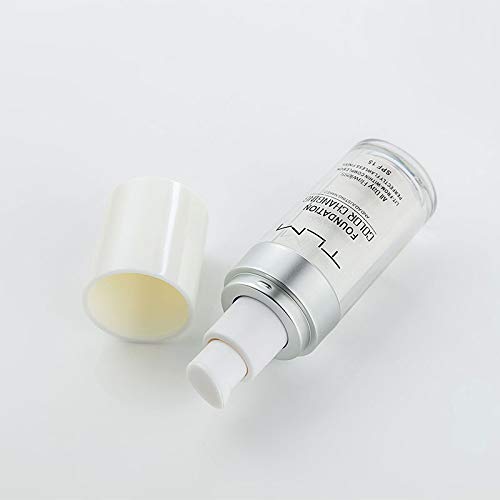 TLM Foundation Color Changing,TLM Colour Changing Liquid Foundation Hides Wrinkles & Lines,BB Cream Makeup Base Concealer Cover Moisturizing Fluid for all Skin Tone SPF15(30ML)-BrightBean Baby