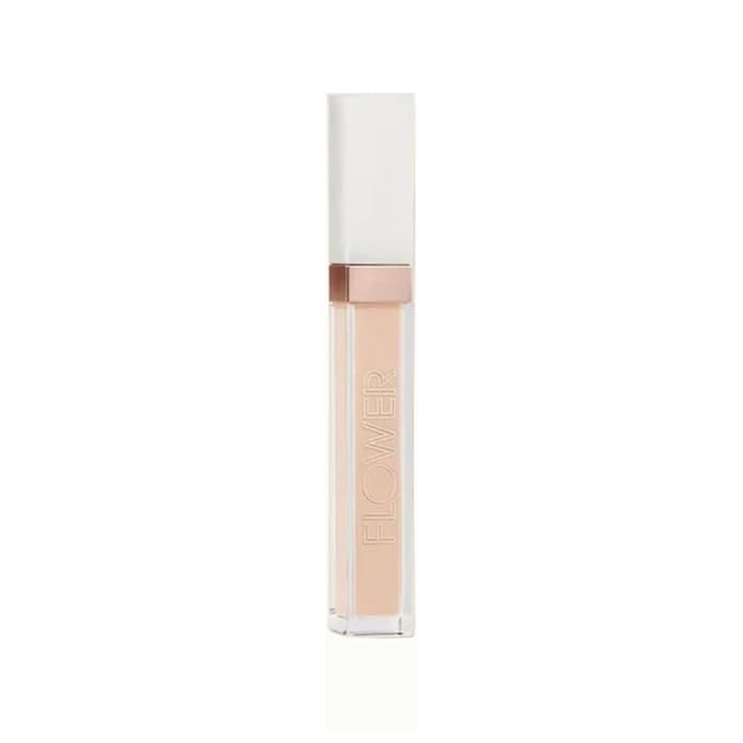 FLOWER BEAUTY By Drew Barrymore Light Illusion Full Coverage Concealer - Diffuse Dark Under Eye Circles + Blurs Blemishes - Weightless Formula + Crease Proof Makeup (Porcelain)-BrightBean Baby