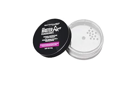 MaybellineFacestudio Lasting Fix Setting + Perfecting Loose Powder Makeup, All Day Matte Wear, Minimizes Shine, Sets Foundation Makeup, Translucent, 0.21 oz., White-BrightBean Baby