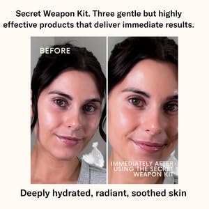 Day+West’s Secret Weapon Kit Skincare Gift Set | Three Sensitive Skin Essentials Including Hydrating Mist, Face + Neck Cream Moisturizer, Facial Oil | With Organic Prickly Pear, Calendula, Vitamin C-BrightBean Baby