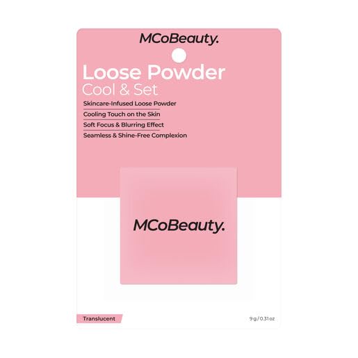 MCoBeauty Loose Powder Cool & Set - Translucent, Finely Milled Water-Based Setting Powder, Vegan, Cruelty Free Cosmetics-BrightBean Baby