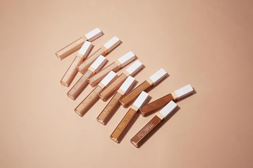 FLOWER BEAUTY By Drew Barrymore Light Illusion Full Coverage Concealer - Diffuse Dark Under Eye Circles + Blurs Blemishes - Weightless Formula + Crease Proof Makeup (Vanilla)-BrightBean Baby
