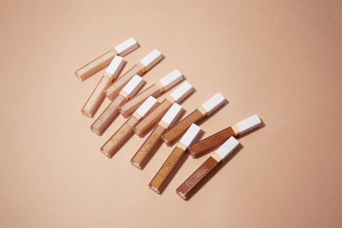 FLOWER BEAUTY By Drew Barrymore Light Illusion Full Coverage Concealer - Diffuse Dark Under Eye Circles + Blurs Blemishes - Weightless Formula + Crease Proof Makeup (Vanilla)-BrightBean Baby