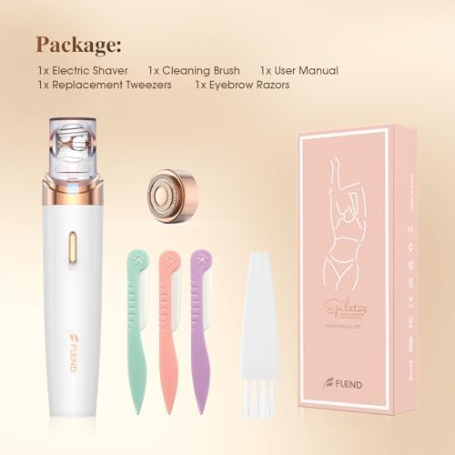 Epilator,2 in 1Epilator for Women Rechargeable,Womens Electric Shaver with LED Light,Hair Removal,Hair Removal for Women Legs/Face/Bikini/Arms,Smooth Epilator Trimmer Travel Kit Set,Simple to use-BrightBean Baby