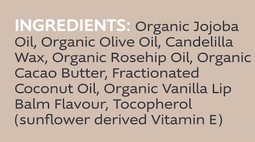 Slo | Natural Lip Balm - All Natural Ingredients, Vegan & Cruelty Free, Hydrating & Soothing, Plastic Free, Paper Packaging | Vanilla + Cacao, 0.28oz-BrightBean Baby