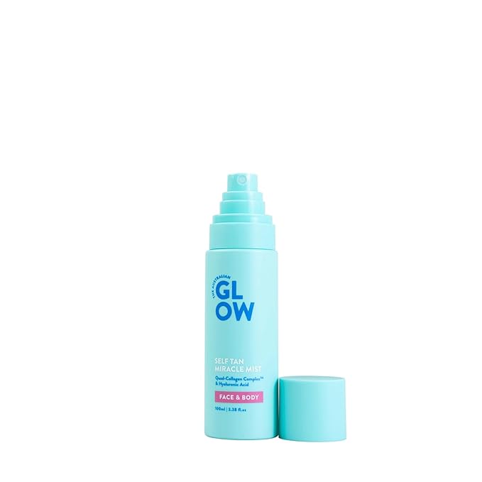 Australian Glow Miracle Mist, Self Tanner for Face & Body w/Quad-Collagen Complex & Hyaluronic Acid, 3.38 fl. oz / 100ml