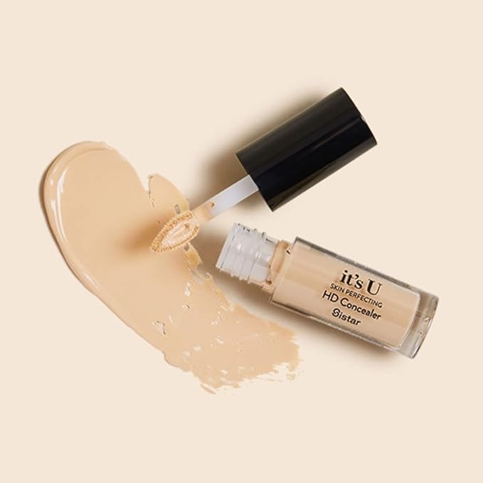 Sistar it's U Skin Perfecting HD Concealer Full Coverage Lightweight Long Lasting Correcting Liquid Contour Cover Masker Makeup 5 ml / 0.17 fl. oz (Fawn)-BrightBean Baby