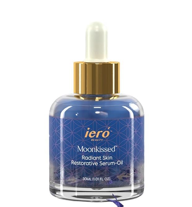 ieró Beauty Moonkissed Radiant Skincare Restorative Serum Oil | Face Moisturizer | Hydrating Face Oil | Anti Aging | Restore Suppleness | All Skin Types | Paraben & Silicone Free, 1 FL OZ/30ML-BrightBean Baby