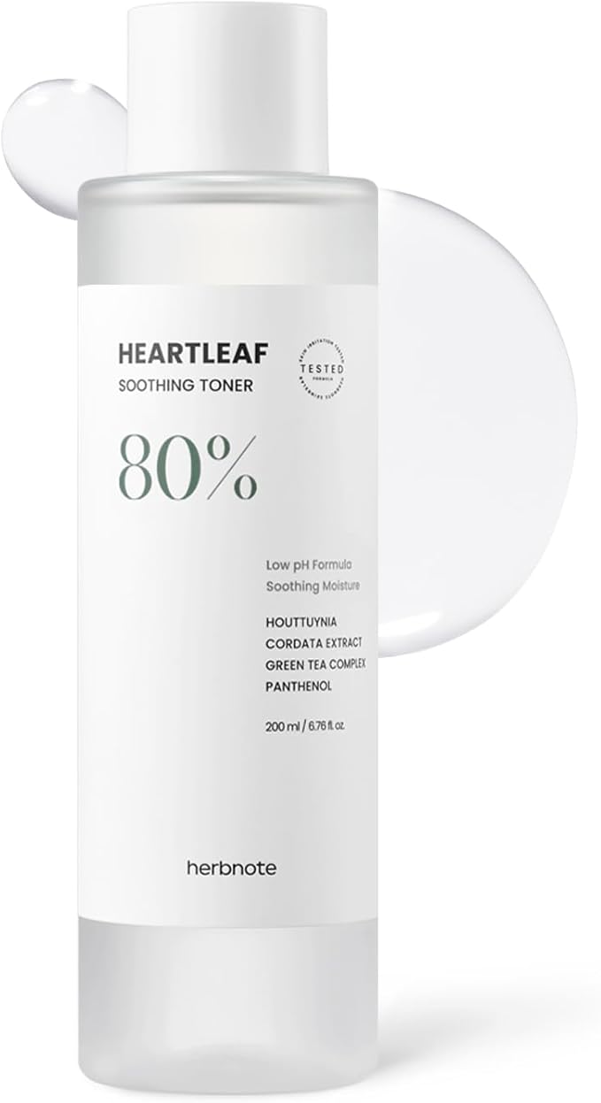 Heartleaf Soothing Moisture Toner - Low pH, 80% Heartleaf Extract, Enriched with Houttuynia Cordata & Green Tea, Clinically Tested, No Irritation - Ideal for Sensitive Skin, 6.76 f l. oz-BrightBean Baby
