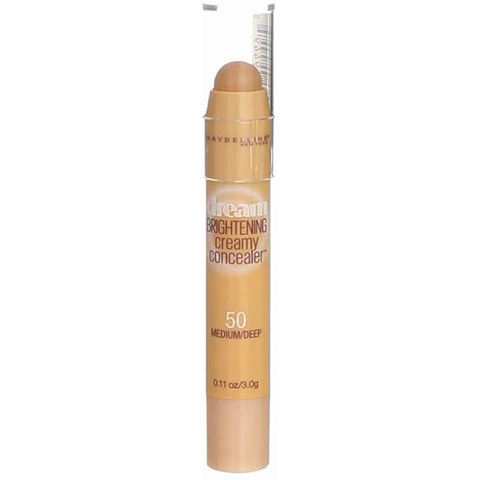 Maybelline New York Dream Brightening Creamy Concealer, Medium/Deep, 0.11 oz.-BrightBean Baby