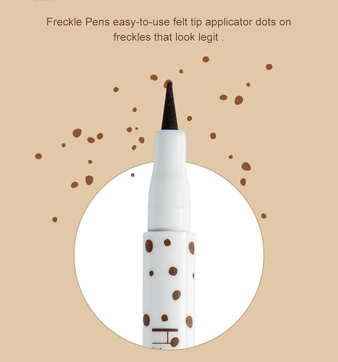 Freckle Pen Face Concealer Point Out Natural Waterproof Longlasting Fake Freckles 2 Pcs Light Brown & Natural Coffee-BrightBean Baby