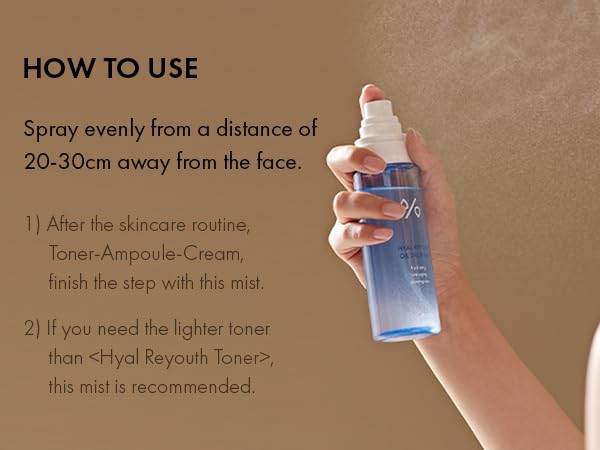 leegeehaam Dr.Ceuracle Hyal Reyouth Oil Drop Mist (125ml / 4.22 fl. oz.) - Facial Serum Mist with Hyaluronic Acid, Panthenol, Fructan, Soothing and Hydrating for All Skin Types-BrightBean Baby