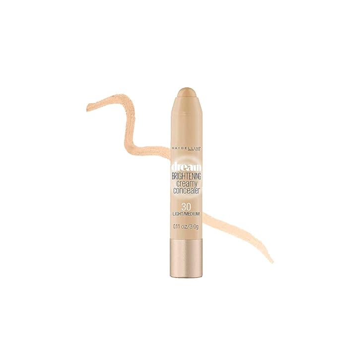 Maybelline Dream Brightening Creamy Concealer, Light/Medium, 0.11 oz.-BrightBean Baby