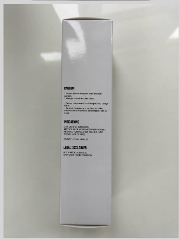 ROSELYNBOUTIQUE Derma Roller for Hair Beard Facial Skin Face 540 Microneedles At-Home Beauty Instrument White Holiday Gift for Men Women-BrightBean Baby