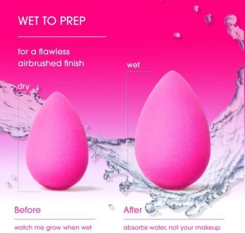 Beautyblender® | Nova Beauty Blender Makeup Sponge, Super-Soft Foam Easily Blends Foundations, Powders & Creams, Made in USA, Reusable, Washable, Streak Free Application, Vegan, Cruelty Free-BrightBean Baby