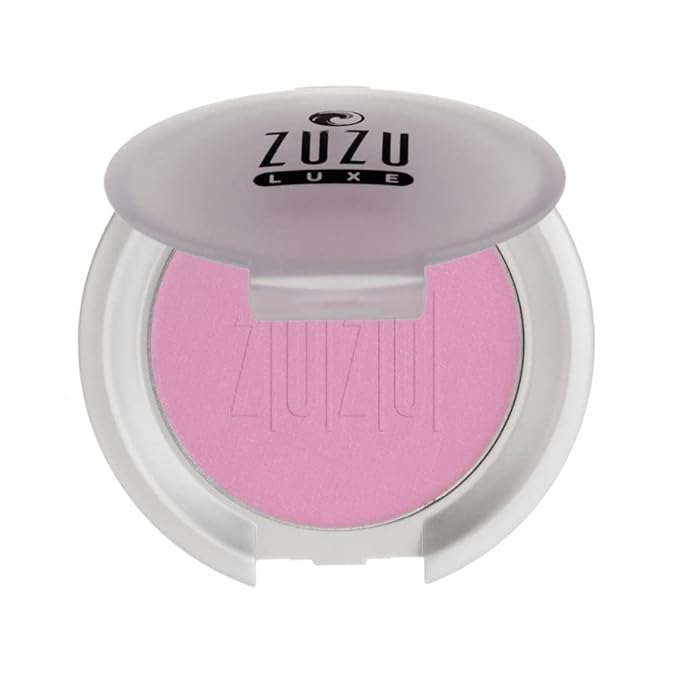 ZUZU LUXE Mineral Blush (Nymph - Vivid Pastel Pink/Cool Shimmer), Natural, Paraben Free, Vegan, Gluten-free, Cruelty-free, Non GMO, 0.1 oz-BrightBean Baby