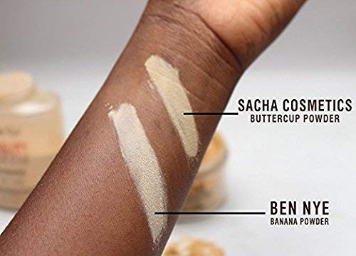 Sacha BUTTERCUP Setting Powder Makeup 1.75 Oz. Translucent Setting Powder for Oily Skin Finishing Powder Loose Powder Makeup Blurring Powder Blurs Fine Lines and Pores For Medium to Dark Skin Tones-BrightBean Baby