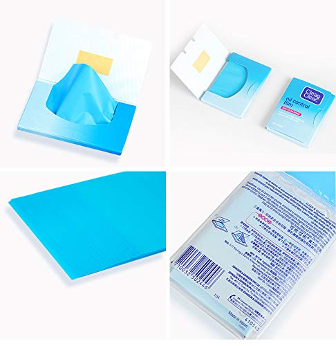 Premium Oil Control Film,Same Series with Clean&Clear Oil Absorbing Sheets,180Sheets/3Pack Larger Oil Blotting Sheets for Face,Makeup Friendly High-performance Handy Face Blotting Paper for Oily Skin-BrightBean Baby