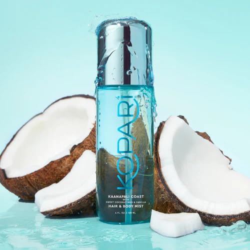 Kopari Hair & Body Mist Kaanapali Coast, Long-Lasting Clean Creamy Coconut Scent, Blend of Sweet Coconut Milk and Vanilla, Hints of Warm Spice, 4 oz-BrightBean Baby