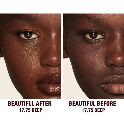 Charlotte Tilbury Beautiful Skin Medium to Full Coverage Radiant Concealer with Hyaluronic Acid – 17.75 Deep-BrightBean Baby