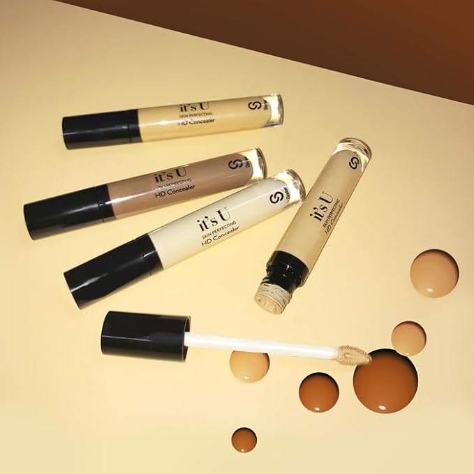 Sistar it's U Skin Perfecting HD Concealer Full Coverage Lightweight Long Lasting Correcting Liquid Contour Cover Masker Makeup 5 ml / 0.17 fl. oz (Fawn)-BrightBean Baby