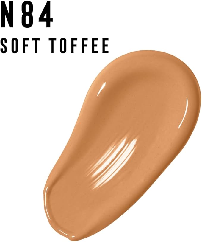 Max Factor Facefinity 3-in-1 All Day Flawless Liquid Foundation, SPF 20-84 Soft Toffee, 30 ml-BrightBean Baby