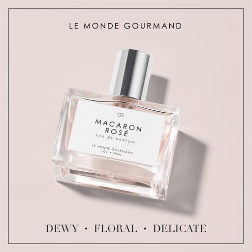 Le Monde Gourmand Macaron Rosé Eau de Parfum - 1 fl oz (30 ml) - Rose, Floral, Sugar Perfume Notes-BrightBean Baby