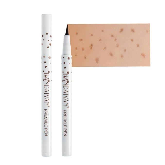 Freckle Pen 4 Colors Natural Freckle Pen Fake Freckle Pen Waterproof Long Lasting Soft Spots Natural Relaxing Sun Makeup (Chestnut)-BrightBean Baby