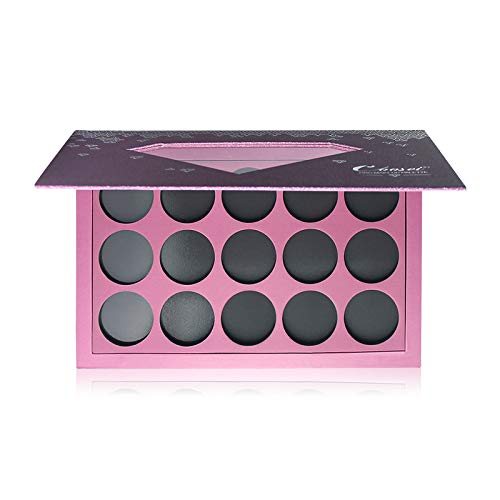 Large-Sized Empty Magnetic Makeup Palette with Diamond-Shaped Transparent Window-BrightBean Baby