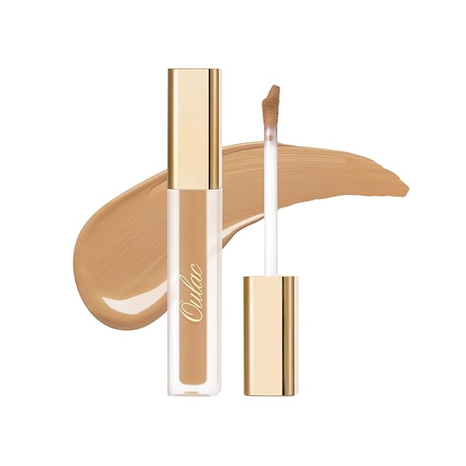 Oulac Concealer Full Coverage, Concealer Stick for Dark Circles, Hydrating Concealer Infused with Hyaluronic Acid, Lightweight, Long Lasting, Vegan Concealer 3.8ml, Shade: C7 Olive-BrightBean Baby