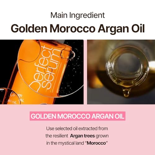 Mise En Scene Perfect Styling Serum for Heat Damage Protection - Hair Serum for holding Bounce, Hair Essence for Long Lasting Curl, Powdery Scent, with Argan Oils, 2.70 fl. Oz-BrightBean Baby