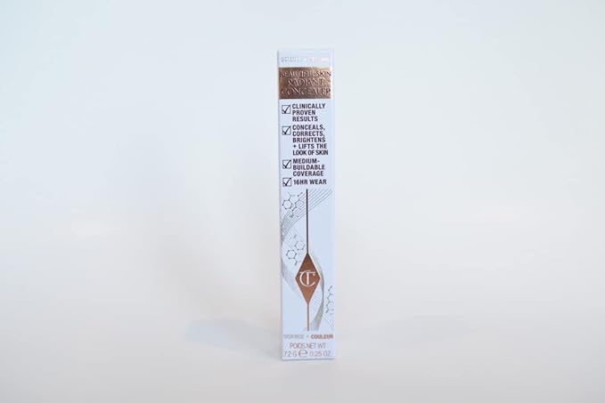 Charlotte Tilbury Beautiful Skin Medium to Full Coverage Radiant Concealer with Hyaluronic Acid - 3.5 Fair with Yellow Undertones-BrightBean Baby