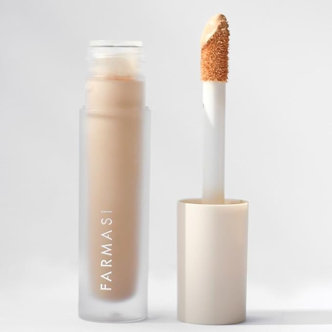 FARMASI Vfx Pro Liquid Concealer Makeup, All-in-one Full Coverage, Highly Pigmented Concealer for All Skin Type, Hide Shadows & Imperfections, Enhance Skin Fullness Foundation Concealer 0,24 Fl Oz W03-BrightBean Baby