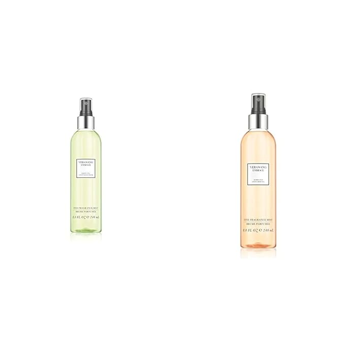 Vera Wang Embrace Body Mist Spray for Women, Green Tea & Pear Blossom, 8 Fluid Oz with Marigold and Gardenia Scent, 8 Ounce Body Mist Spray Dreamy Fl-BrightBean Baby