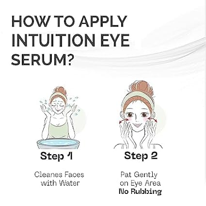 Intuition Eye Serum | Vitamin E, Cucumber Seed Oil And Hyaluronic Acid | Eye Serum for Wrinkles, Finelines and Dark Spots | Best Eye Serum For All Skin Types (15 ML)-BrightBean Baby
