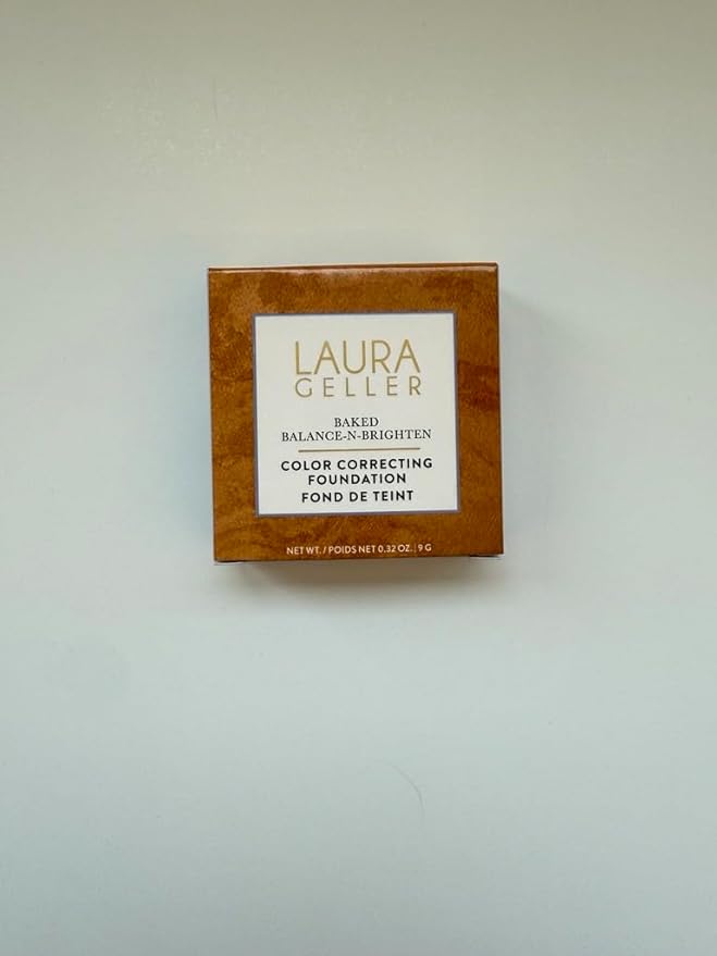 LAURA GELLER NEW YORK Baked Double Take Powder Foundation - Tan - Buildable Medium to Full Coverage - Matte Finish-BrightBean Baby