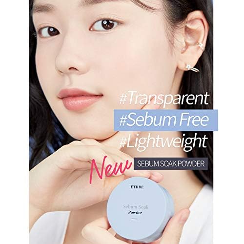ETUDE Sebum Soak Powder 5g (23AD) | Makeup Powder for Oily Face with Sebum Control, Soft Skin Effect and Matte Finish | Flawless Long-Lasting Make up | Kbeauty-BrightBean Baby