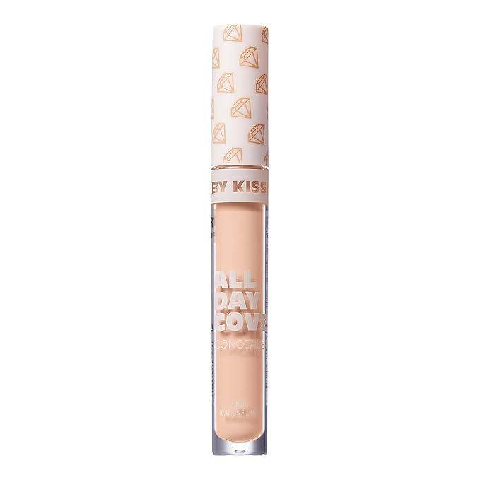 Ruby Kisses All Day Concealer Lightweight Full Coverage Multi-Use Concealer 0.13 Fl Oz (Fair Ivory)-BrightBean Baby