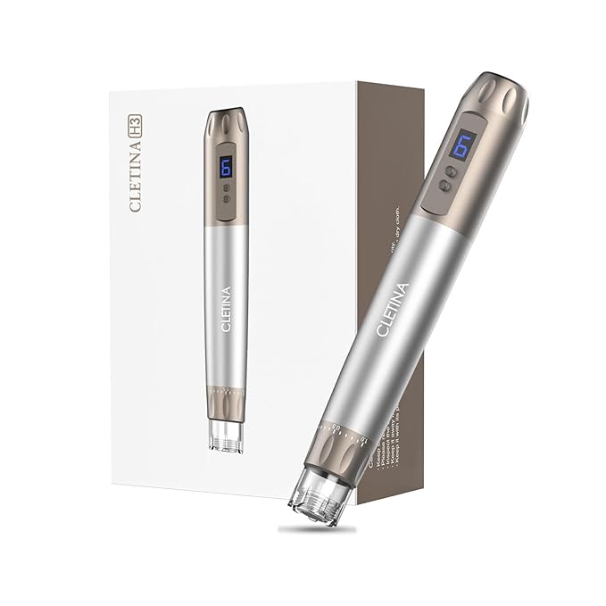 Micronee.dling Pen H3 Micronee.dle Pen - Adjustable Serum Applicator - Micronee.dle for Face Home Use - 2PCS H12 + 2PCS Nano-HR + 2PCS Nano-H-BrightBean Baby