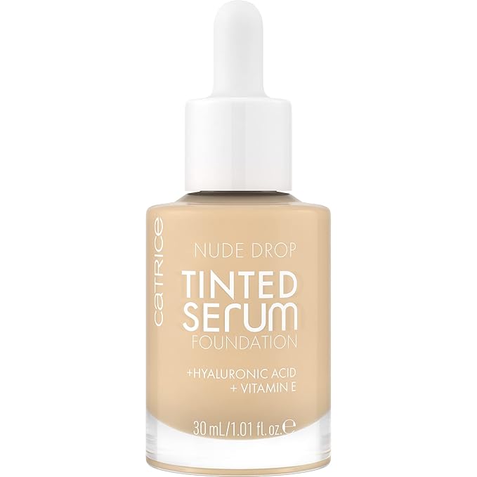 Catrice | Nude Drop Tinted Serum Foundation | Lightweight, Hydrating, Buildable Coverage | Enriched with Hyaluronic Acid & Vitamin E | Vegan & Cruelty Free (004N)-BrightBean Baby