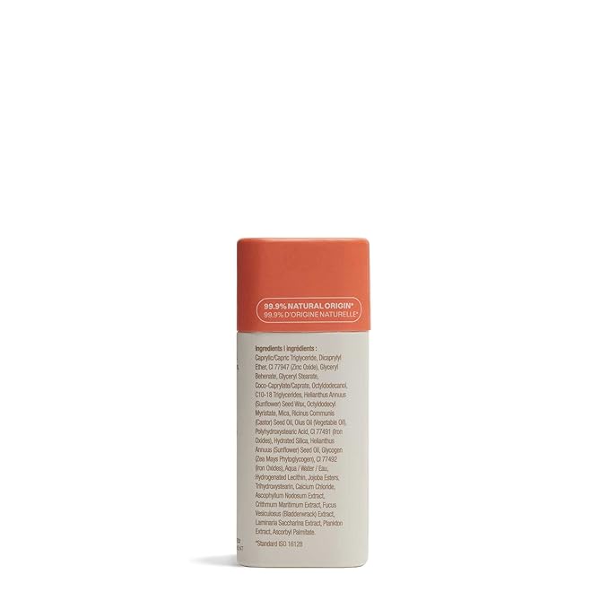 ATTITUDE Oceanly Plastic-Free Lightweight Blush Stick, Titanium Dioxide-Free, EWG Verified, Vegan & Cruelty-free Makeup, Corail, 0.3 Ounces