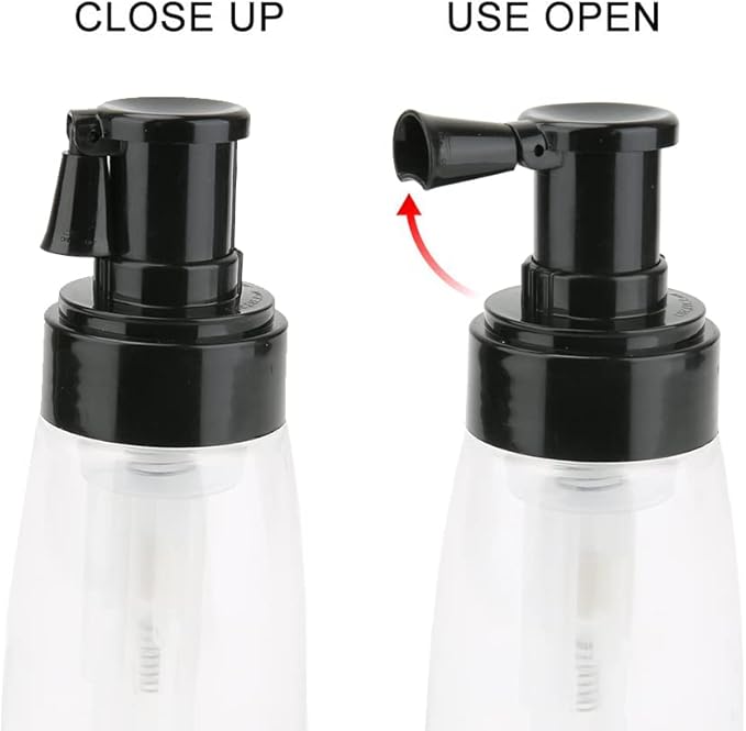 Barber Powder Bottle Spray - for Applying Talc and Powder - Empty Powder Travel Cosmetics Blower, Refillable Hair Fiber Applicator for Hair Salon, Home, Beauty-BrightBean Baby