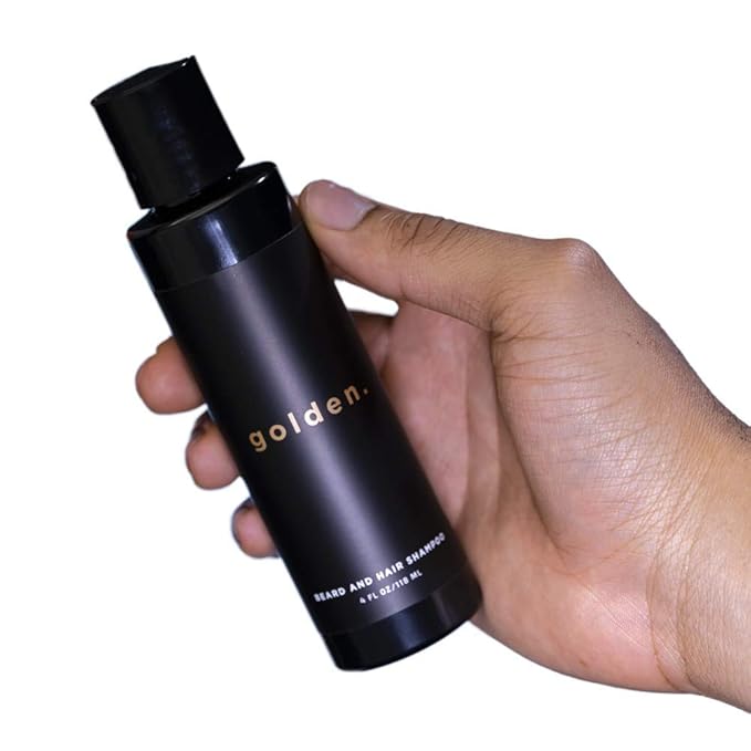 Golden Grooming Co. 3-in-1 Men's Body Wash - Hair & Beard Shampoo - Cleanses, Hydrates, Softens - Body Wash for All Skin Types - Refreshing Scent - 4FL Oz (Pack of 2)-BrightBean Baby