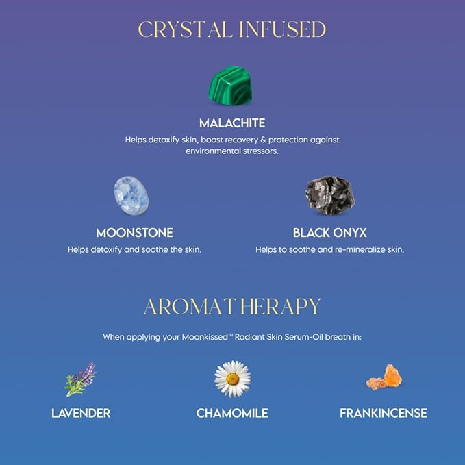 ieró Beauty Moonkissed Radiant Skincare Restorative Serum Oil | Face Moisturizer | Hydrating Face Oil | Anti Aging | Restore Suppleness | All Skin Types | Paraben & Silicone Free, 1 FL OZ/30ML-BrightBean Baby