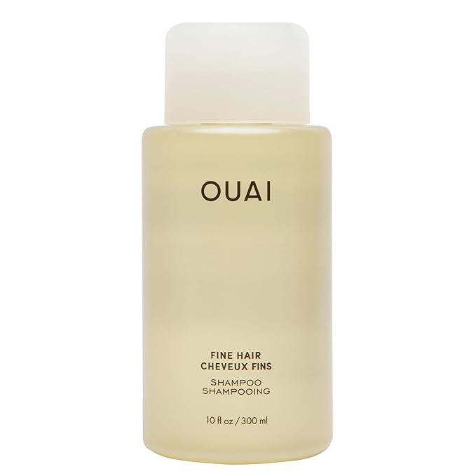 OUAI Fine Shampoo - Volumizing Shampoo with Strengthening Keratin, Biotin & Chia Seed Oil for Fine Hair - Delivers Clean, Weightless Body - Paraben, Phthalate & Sulfate Free Hair Care (10 Fl Oz)-BrightBean Baby