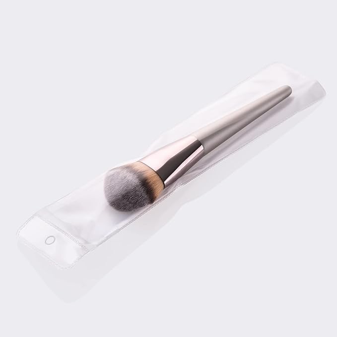 Professional Angled Foundation Brush Premium Synthetic Kabuki Makeup Brush Bronzer Contour Brush Cosmetic Applicator for Blending Liquid Powder BB Cream Vegan Brochas de Maquillaje-BrightBean Baby