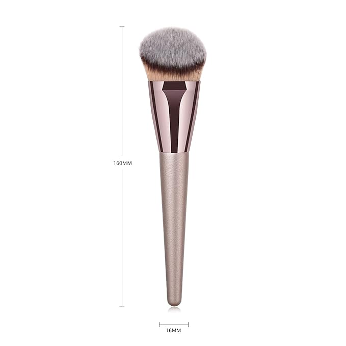 Professional Angled Foundation Brush Premium Synthetic Kabuki Makeup Brush Bronzer Contour Brush Cosmetic Applicator for Blending Liquid Powder BB Cream Vegan Brochas de Maquillaje-BrightBean Baby