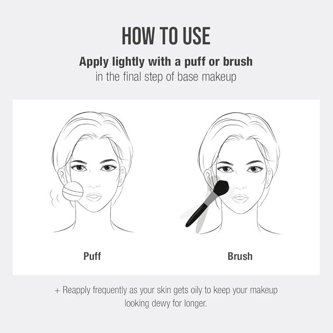 Translucent Set Finishing Powder - Sebum Control Face Loose Powder, Matte & Silky Finish, Lightweight, Long-lasting, Korean Makeup, 0.24 Oz. (02 Skin Beige, 0.24 Oz.)-BrightBean Baby